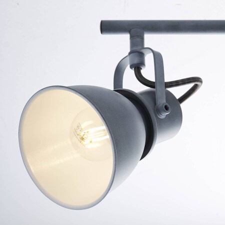BRILLIANT Lampe Bogart online 3x enthalten) D45, bestellen | Beton Tropfenlampen | (nicht Köpfe Spotrohr schwenkbar E14, Marktkauf geeignet 3flg grau bei 25W, für