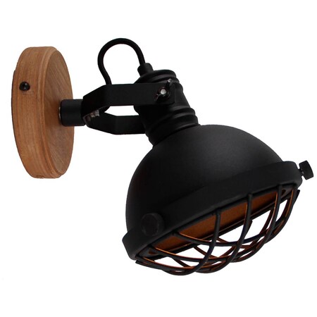 BRILLIANT Lampe Emma Wandspot schwarz korund | 1x D45, E14, 25W, geeignet  für Tropfenlampen (nicht enthalten) | Kopf schwenkbar bei Marktkauf online  bestellen | Wandstrahler