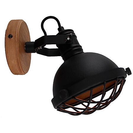 BRILLIANT Lampe Emma Wandspot schwarz korund | 1x D45, E14, 25W, geeignet  für Tropfenlampen (nicht enthalten) | Kopf schwenkbar bei Marktkauf online  bestellen