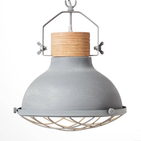 BRILLIANT Lampe Emma Pendelleuchte 33cm ist E27, A60, 1x | Beton Marktkauf für geeignet online 40W, kürzbar enthalten) bestellen (nicht bei | grau Normallampen Kette