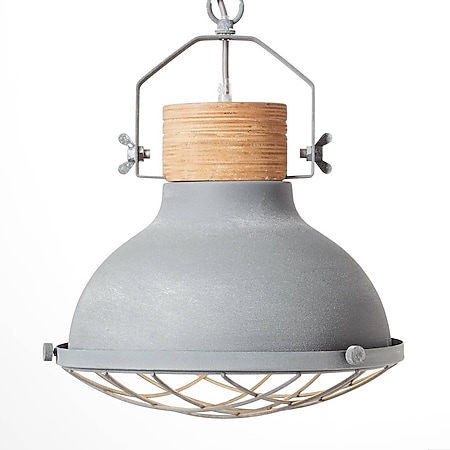 BRILLIANT Lampe Emma Pendelleuchte 33cm grau Beton | 1x A60, E27, 40W,  geeignet für Normallampen (nicht enthalten) | Kette ist kürzbar bei  Marktkauf online bestellen