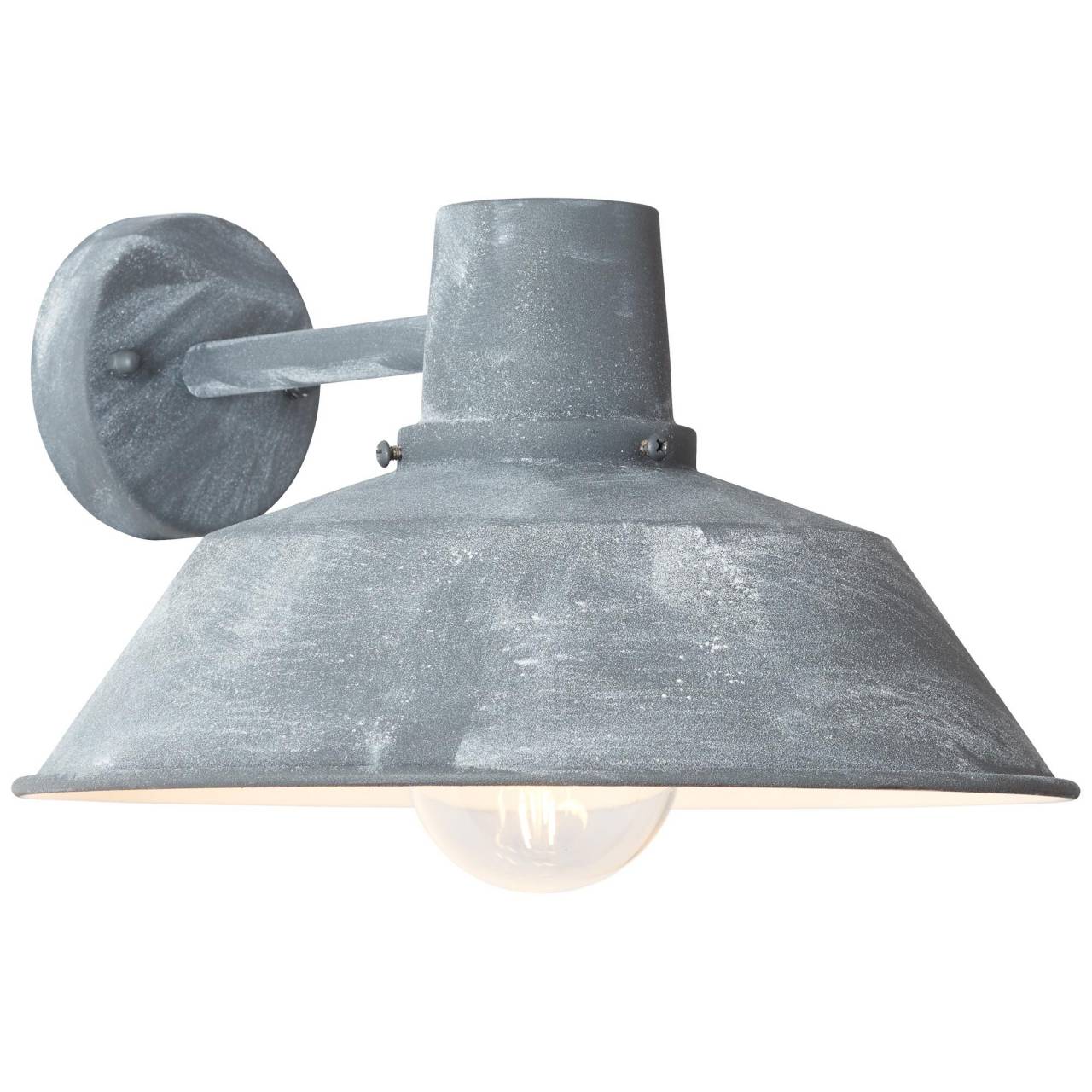 BRILLIANT Lampe Humphrey Au&szlig;enwandleuchte h&auml;ngend grau Beton | 1x A60, E27, 60W, geeignet f&uuml;r Normallampen (nicht enthalten) | IP-Schutzart: 44 - spritzwassergesch&uuml;tzt 