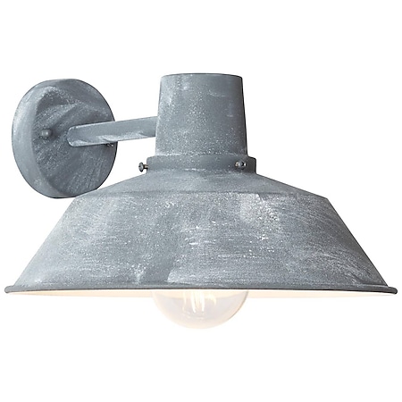 BRILLIANT Lampe Humphrey Außenwandleuchte hängend grau Beton | 1x A60, E27, 60W, geeignet für Normallampen (nicht enthalten) | IP-Schutzart: 44 - spritzwassergeschützt 