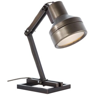 BRILLIANT Lampe Hardwork Tischleuchte schwarz stahl | 1x A60, E27, 28W, geeignet für Normallampen (nicht enthalten) | Mit Schnurzwischenschalter 