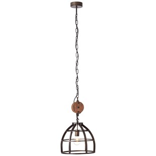 BRILLIANT Lampe Matrix Pendelleuchte 34cm schwarz antik | 1x G95, E27, 60W, geeignet für Normallampen (nicht enthalten) | Kette ist kürzbar 