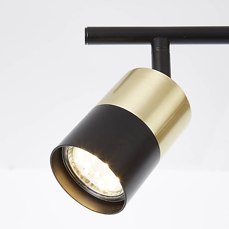 BRILLIANT Lampe Maribel Spotrohr 2flg messing gebürstet/schwarz | 2x PAR51,  GU10, 5W, geeignet für Reflektorlampen (nicht enthalten) | Köpfe schwenkbar  bei Marktkauf online bestellen
