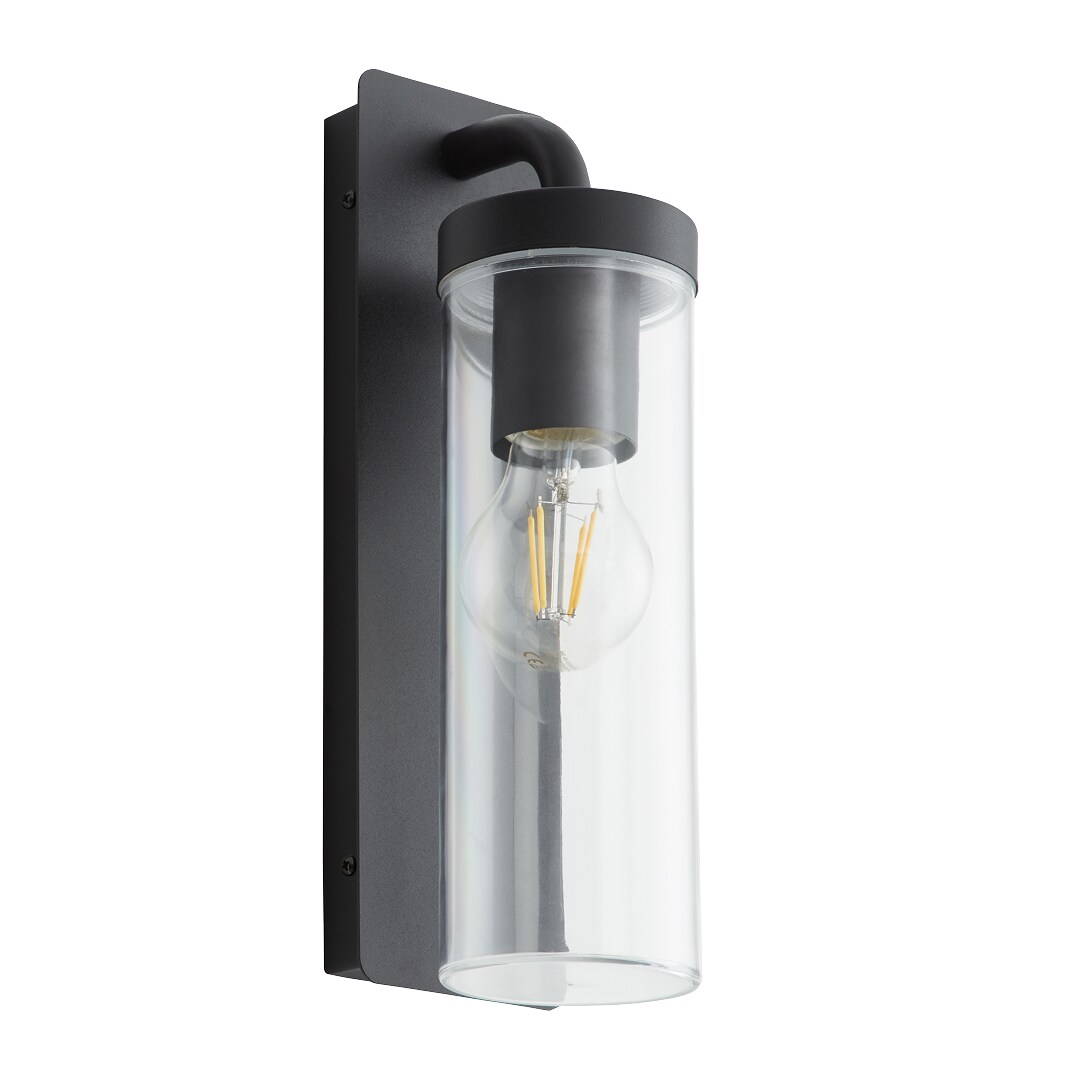 Brilliant Aosta Wandleuchte Au&szlig;en - H&auml;ngelampe Schwarz Matt, IP44, E27 Fassung, F&uuml;r LED & Normallampen, Dimmbar, Wetterfest, Leuchtmittel Nicht Enthalten, 1 St&uuml;ck Wandlampe F&uuml;r Garten & Eingang 