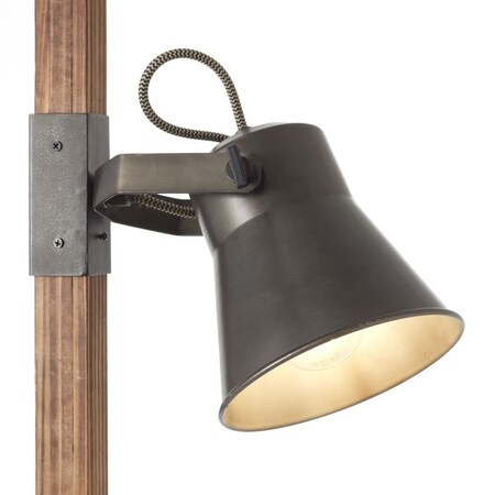 Lampe Marktkauf 10W, bestellen bei A60, enthalten) schwarz Fußschalter für geeignet 2x (nicht | Plow Standleuchte stahl/holz E27, Mit online BRILLIANT Normallampen 2flg |