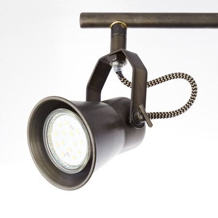 BRILLIANT Lampe PAR51, | für enthalten) (nicht Arme Spotrohr bestellen bei hell GU10, / geeignet Seed Köpfe 5W, schwenkbar | schwarz online Marktkauf stahl/holz Reflektorlampen drehbar 4flg 4x