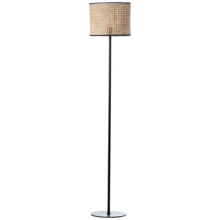 BRILLIANT Lampe Wiley 1x rattan bei enthalten) geeignet Normallampen Fußschalter 1flg (nicht A60, online für | bestellen Marktkauf E27, Standleuchte | Mit 60W