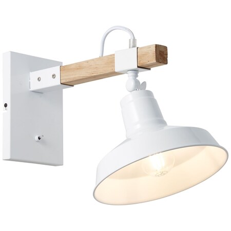 BRILLIANT Lampe Normallampen Kippschalter E27, 1x online Mit | bei 40W, geeignet A60, enthalten) Hank (nicht | bestellen hochglanz hängend Wandleuchte weiß für Marktkauf