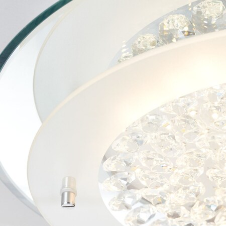 Brelight Lampe Jolene chrom/transparent online / und Dimmstufen LED bestellen | | integriert, bei Deckenleuchte 16W Marktkauf Verschiedene 3000-6000K) (1800lm, LED 1x Inklusive Fernbedienung 36cm Wand