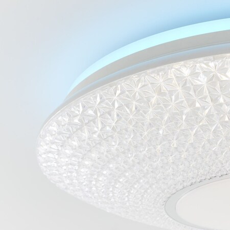 BRILLIANT Lampe Lucian LED Deckenleuchte 50cm weiß | 1x 32W LED integriert,  (3125lm, 3000-6000K) | Stufenlos dimmbar bei Marktkauf online bestellen