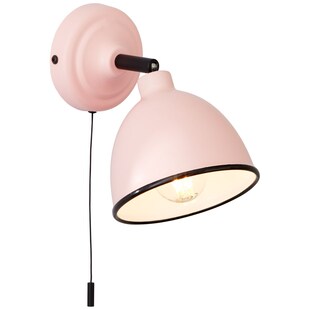 BRILLIANT Lampe Telio Wandleuchte Zugschalter ros1x D45, E14, 28W, geeignet für Tropfenlampen (nicht enthalten) | Mit Zugschalter 