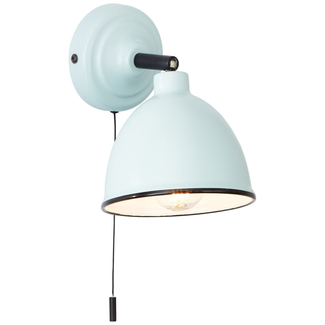 BRILLIANT Lampe Telio Wandleuchte Zugschalter bestellen (nicht bei D45, Zugschalter geeignet hellblau Mit | E14, online für Marktkauf Tropfenlampen 28W, 1x | enthalten)