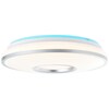 online Marktkauf bei Stufenlos Deckenleuchte BRILLIANT LED LED integriert, weiß-silber über dimmbar (2460lm, Steuerbar 1x Fernbedienung | bestellen Lampe Visitation 39cm / | 3000-6000K) 24W