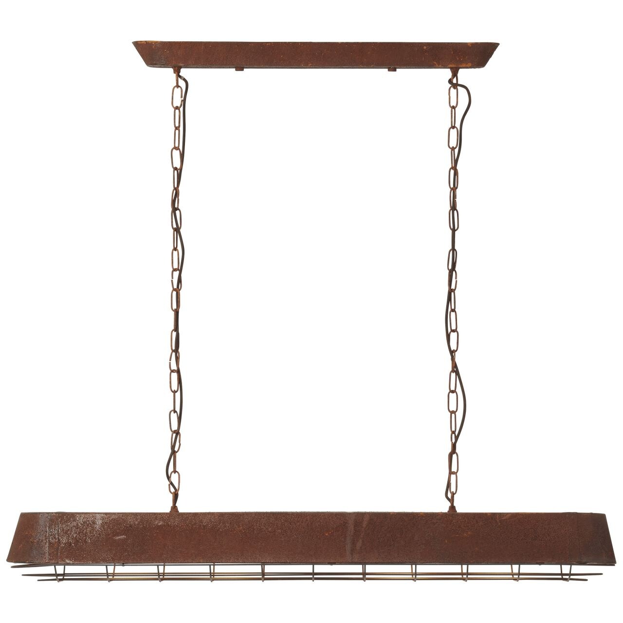 BRILLIANT Lampe Alvera Pendelleuchte 4flg rostfarbend | 4x A60, E27, 60W, geeignet f&uuml;r Normallampen (nicht enthalten) | Die Kette ist k&uuml;rzbar 