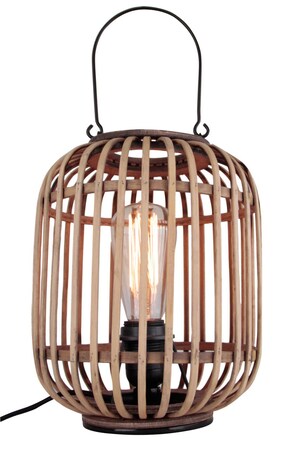 BRILLIANT Lampe Woodrow Tischleuchte mit Tragegriff hellbraun | 1x A60, E27,  60W, geeignet für Normallampen (nicht enthalten) | Mit  Schnurzwischenschalter bei Marktkauf online bestellen