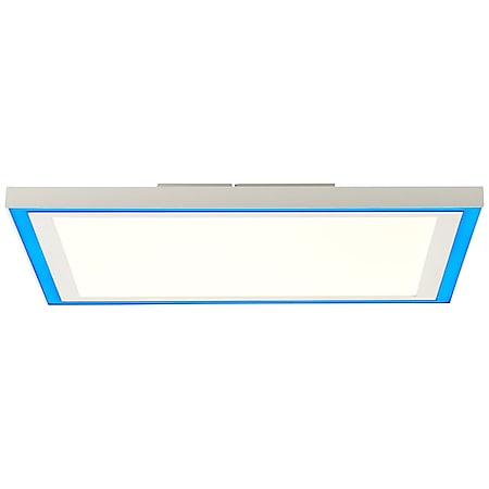 BRILLIANT Lampe Lanette LED Deckenaufbau-Paneel 40x40cm weiß | 1x 25W LED integriert, (2470lm, 2700-6500K) | RGB-Rahmenlicht für farbenfrohe Akzentbeleuchtung 