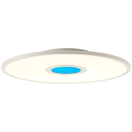 BRILLIANT Lampe Odella LED Deckenaufbau-Paneel 45cm weiß | 1x 24W LED integriert, (2940lm, 2700-6500K) | RGB-Dekolicht für farbenfrohe Akzentbeleuchtung 