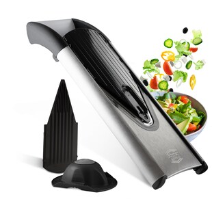 Börner V6 Gemüsehobel Basis Set Gemüseschneider Rohkostreibe Scheibenschneider Küchenreibe 