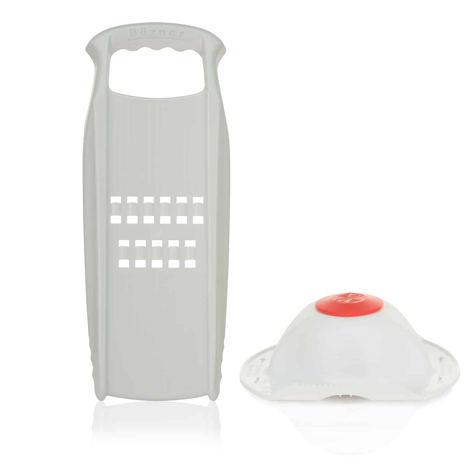 B&ouml;rner R&ouml;sti Powerline Reibe Schweizer R&ouml;sti Gem&uuml;sehobel Gem&uuml;sereibe K&uuml;chenhelfer Kartoffelschneider mit Fruchthalter 