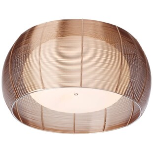 BRILLIANT Lampe Relax Deckenleuchte 50cm bronze/chrom | 2x A60, E27, 30W, g.f. Normallampen n. ent. | Für LED-Leuchtmittel geeignet | Dimmbar bei Verwendung geeigneter Leuchtmittel 