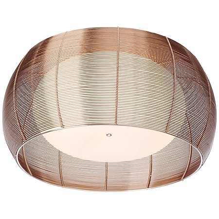 BRILLIANT Lampe Relax Deckenleuchte 50cm bronze/chrom | 2x A60, E27, 30W, g.f. Normallampen n. ent. | Für LED-Leuchtmittel geeignet | Dimmbar bei Verwendung geeigneter Leuchtmittel 