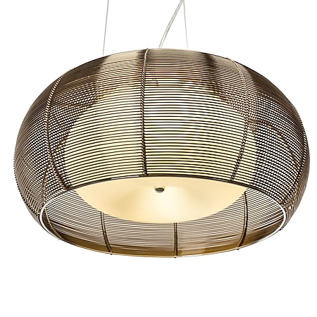 BRILLIANT Lampe Relax Pendelleuchte 40cm bronze/chrom | 2x A60, E27, 30W,  g.f. Normallampen n. ent. | In der Höhe einstellbar / Kabel kürzbar | Für  LED-Leuchtmittel geeignet bei Marktkauf online bestellen