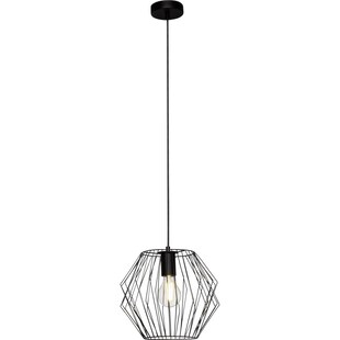 BRILLIANT Lampe Noris Pendelleuchte 28cm schwarz | 1x A60, E27, 60W, g.f. Normallampen n. ent. | Für LED-Leuchtmittel geeignet | Dimmbar bei Verwendung geeigneter Leuchtmittel 
