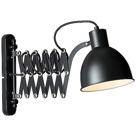 BRILLIANT Lampe Sandra 2 Wandleuchte schwarz matt | 1x D45, E14, 40W,  geeignet für Tropfenlampen nicht enthalten | Kopf schwenkbar | Für LED- Leuchtmittel geeignet bei Marktkauf online bestellen