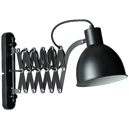 BRILLIANT Lampe Sandra 2 Wandleuchte schwarz matt | 1x D45, E14, 40W,  geeignet für Tropfenlampen nicht enthalten | Kopf schwenkbar | Für  LED-Leuchtmittel geeignet bei Marktkauf online bestellen