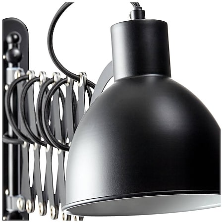BRILLIANT Lampe Sandra 2 Wandleuchte schwarz matt | 1x D45, E14, 40W,  geeignet für Tropfenlampen nicht enthalten | Kopf schwenkbar | Für  LED-Leuchtmittel geeignet bei Marktkauf online bestellen
