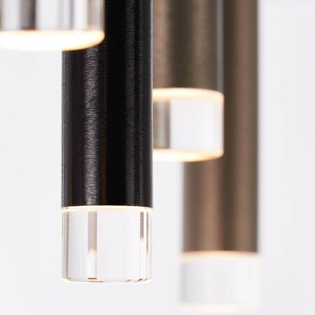 BRILLIANT Lampe Cembalo LED über LED-Einsatz Marktkauf dimmbar durch Stufen | und bestellen 12flg | LED 12x langlebig rund Wandschalter 4W integriert, Deckenleuchte online 3 | bei In Energiesparend braun/Kaffee 306lm, 3000K