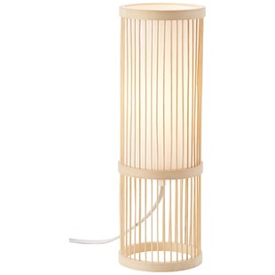 BRILLIANT Lampe Nori Tischleuchte natur/weiß | 1x A60, E27, 40W, g.f. Normallampen n. ent. | Mit Schnurzwischenschalter | Für LED-Leuchtmittel geeignet 