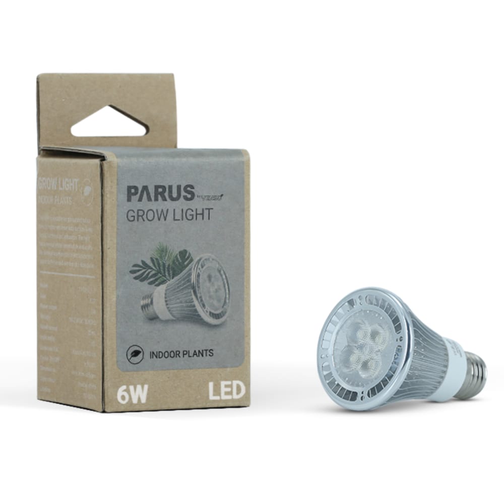 Parus by Venso Growlight 'Indoor plants' LED E27 Pflanzenlampe, Vollspektrum, 6W Pflanzen Lampe f&uuml;r Zimmerpflanzen, Venso Ecosolutions , verbesserte Photosynthese, h&ouml;here Chlorophyllbildung, Venso 