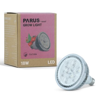 Parus by Venso LED Pflanzenlampe Vollspektrum Cultura LED Lampe E27 18W 60°, Wachstumslampe für Pflanzen wie Kräuter-, Gemüse- und Blühpflanzen, Parus Pflanzenlampe LED Vollspektrum Pflanzenlicht 