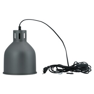 Venso EcoSolutions E27 SAGA Lampenschirm Grau, LED Pflanzenlampe E27 Pflanzenleuchte, LED Wachstumslampe, Anzuchtlampe Gemüse, Pflanzenlicht, Lampenschirm Anthrazit 