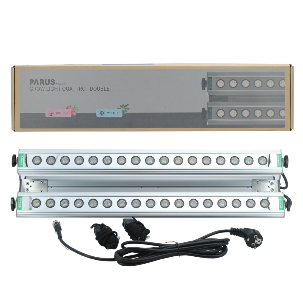 GrowLight Quattro - Parus by Venso LED Pflanzenlampe 60W, Anzuchtlampe LED Pflanzenlampe Vollspektrum, &Uuml;berwinterung Venso Ecosolutions Pflanzen Licht, Pflanzenlampe Anzucht, Pflanzenlicht LED 