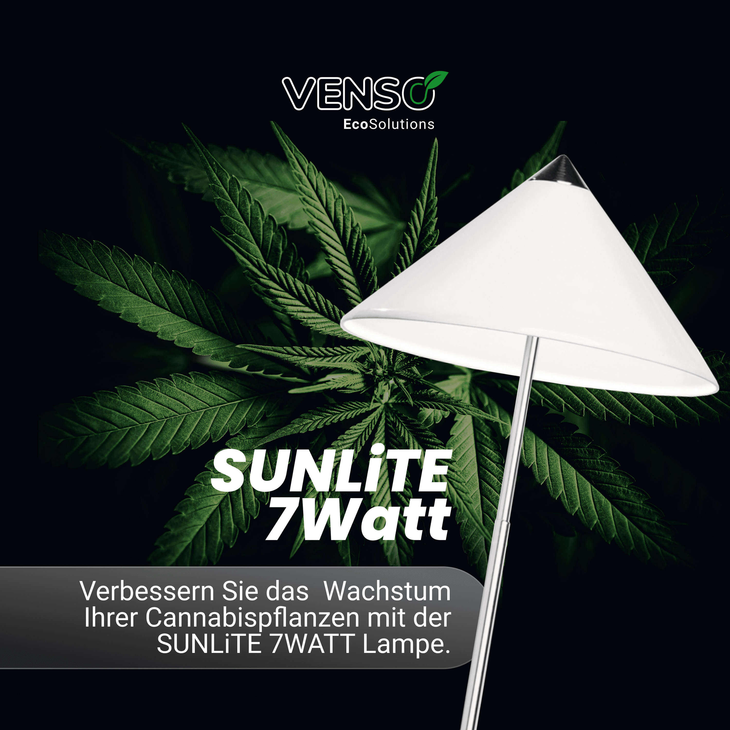 Parus by Venso SUNLiTE LED Pflanzenlampe klein 7W Petrol , Wachstumslampe mit Teleskopstab, Grow Light f&uuml;r Zimmerpflanzen und Gr&uuml;npflanzen 