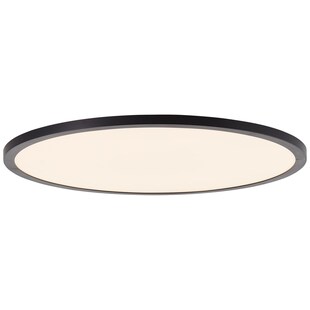 BRILLIANT Lampe, Tuco LED Deckenaufbau-Paneel 50cm schwarz/weiß, 1x LED integriert, 38W LED integriert, (4000lm, 3000-6500K), Mit Fernbedienung dimmbar 