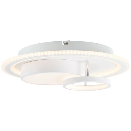 BRILLIANT Lampe, Sigune LED Deckenleuchte 40x40cm weiß/schwarz, 1x LED  integriert, 40W LED integriert, (4400lm, 3000K), mit Fernbedienung dimmbar  bei Marktkauf online bestellen
