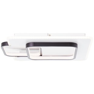 BRILLIANT Lampe, Rezia LED Deckenleuchte 45x40cm weiß/schwarz, 1x LED integriert, 34W LED integriert, (3500lm, 3000K), Energiesparend und langlebig durch LED-Einsatz 