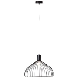 BRILLIANT Lampe, Blacky Pendelleuchte 40cm schwarz matt, 1x A60, E27, 40W, Kabel kürzbar / in der Höhe einstellbar 