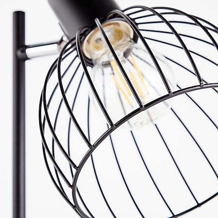 BRILLIANT Lampe, Blacky Tischleuchte schwarz matt, 1x A60, E27, 40W, Mit  Schnurzwischenschalter bei Marktkauf online bestellen
