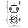 Silemia bei Für matt, online schwarz geeignet A60, bestellen 52W, -Leuchtmittel Marktkauf 1x Lampe, E27, LED Wandleuchte BRILLIANT
