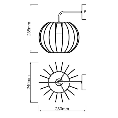 Marktkauf -Leuchtmittel geeignet bei schwarz E27, 52W, 1x LED bestellen Lampe, online Silemia A60, Für BRILLIANT Wandleuchte matt,