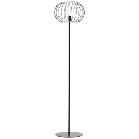 BRILLIANT Lampe, Standleuchte Fußschalter bei schwarz 1x Silemia 1flg matt, A60, Marktkauf Mit bestellen 52W, online E27