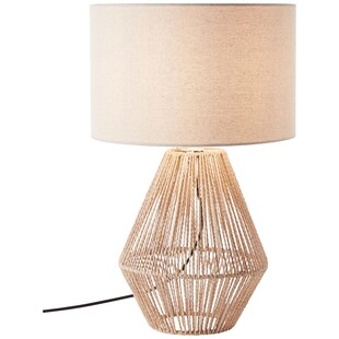 BRILLIANT Lampe, Laraine Tischleuchte natur/beige, 1x A60, E27, 42W, Mit Schnurzwischenschalter 