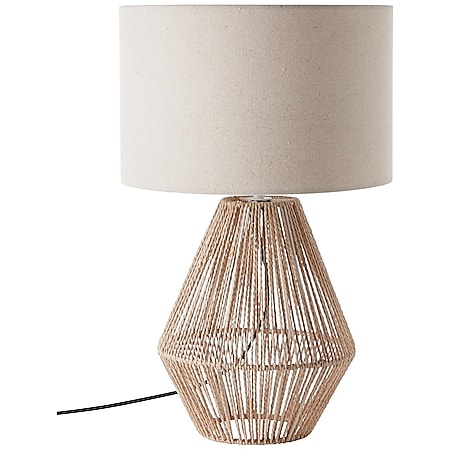 BRILLIANT Lampe, Laraine Tischleuchte natur/beige, 1x A60, E27, 42W, Mit  Schnurzwischenschalter bei Marktkauf online bestellen